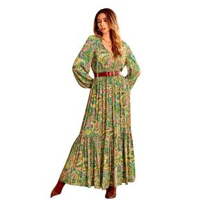 Rusty Dust Bohemian Print Maxi M NWT